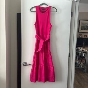 Dress cotton maxi dress.  Tank style with cotton poplin full skirt.